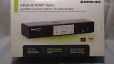 IOGEAR - GCS1934H - 4-Port 4K HDMI KVM Switch with USB 3.0 and Audio