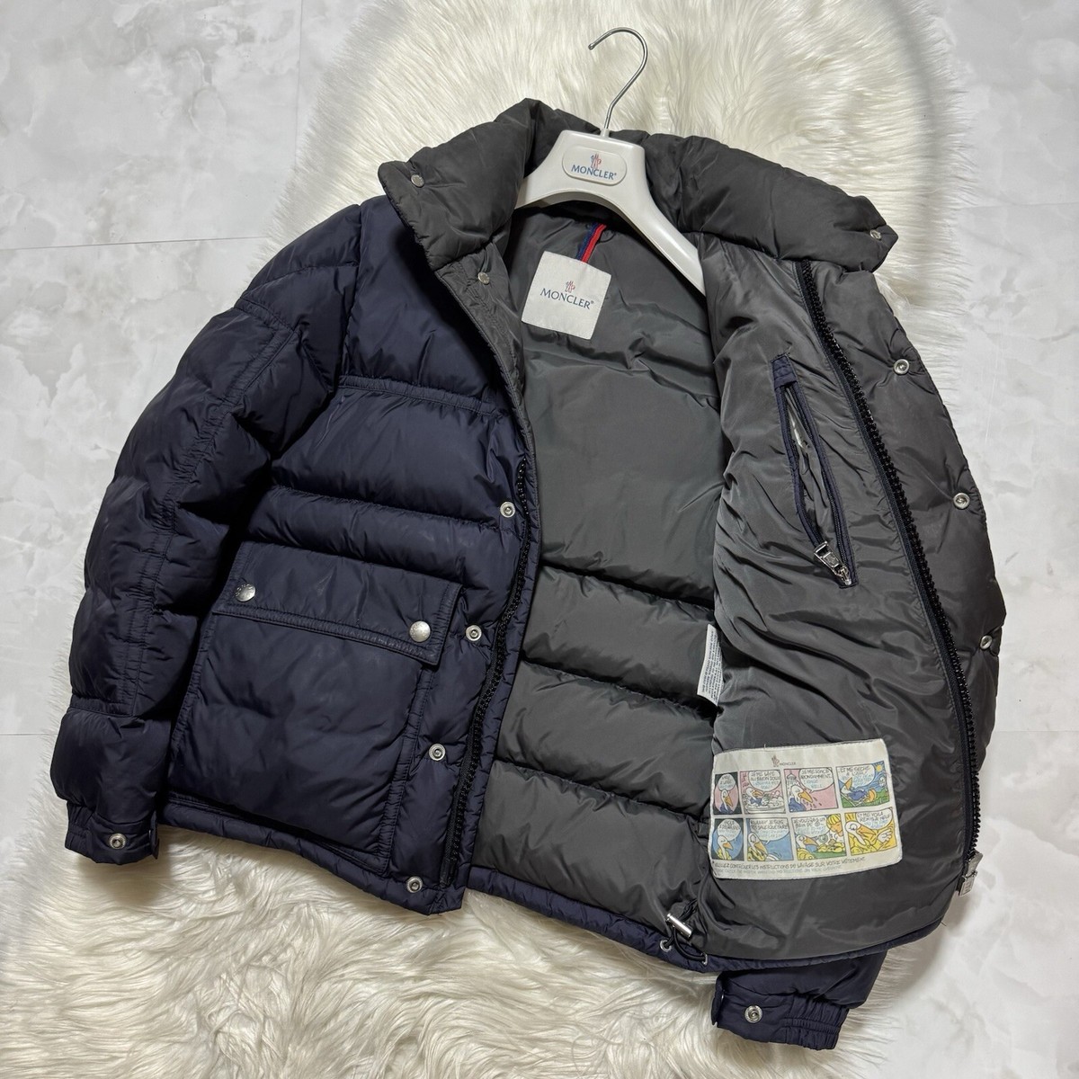 Authentic Moncler BREL Puffer Down Jacket 0 Dark Navy MONCLER | eBay