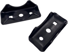 2PCS Steel Leaf Axle Spring Perch, Rear Seat Tube Mount Compatible wit