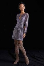NWT ANTHROPOLOGIE SEQUINED OPEN-BACK MINI DRESS- SIZE 12