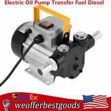 16GPM 550W Oil Diesel Fuel Transfer Pump Self Priming 110V AC 60L/min Pump