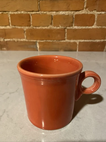 Fiesta Ware Coffee Cup Mug Homer Laughlin HLC Ring Handle PERSIMMON