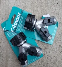 2-Way Hose Splitter On/Off Valve (2pack) Gilm...
