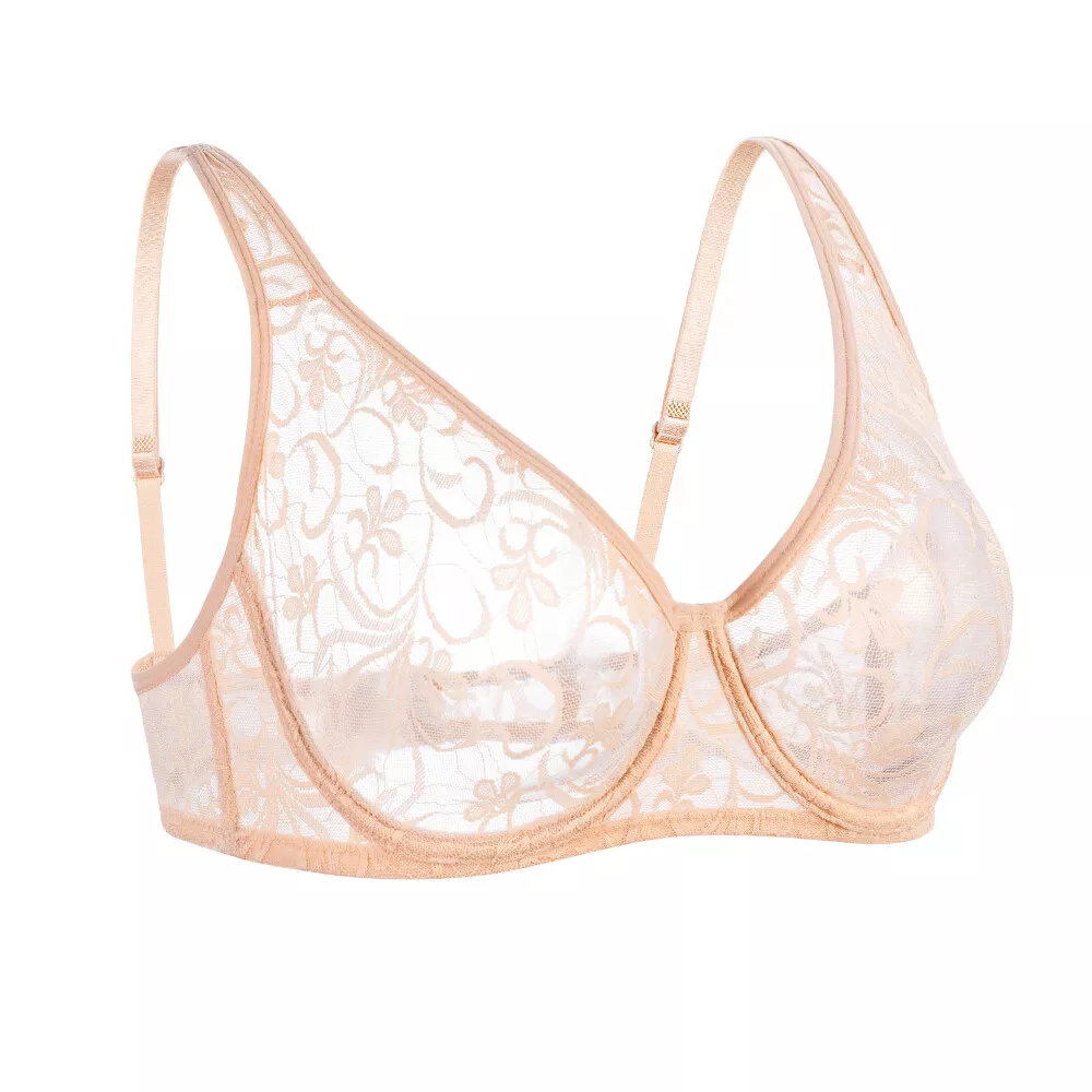 Lady Invisible Lace Bra Women Bras Transvestit Sexy Lingerie Underwire  Brassiere