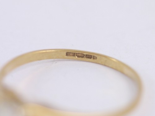 Heart Solitaire Ring 9ct Gold Ladies Stunning Size N 375 1.5g AW15 - Picture 4 of 4