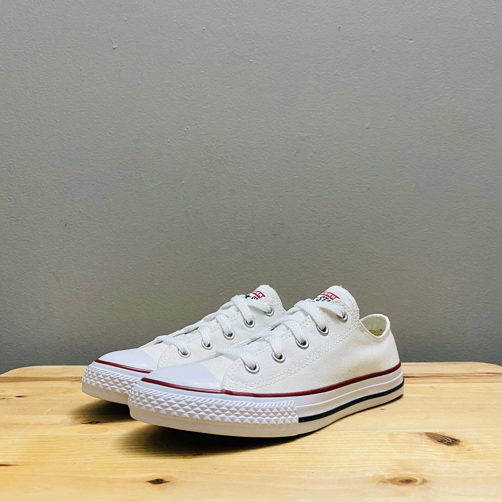 Scarpe basse Converse Chuck Taylor All Star 3J256 tela bianca giovani taglia 2 5