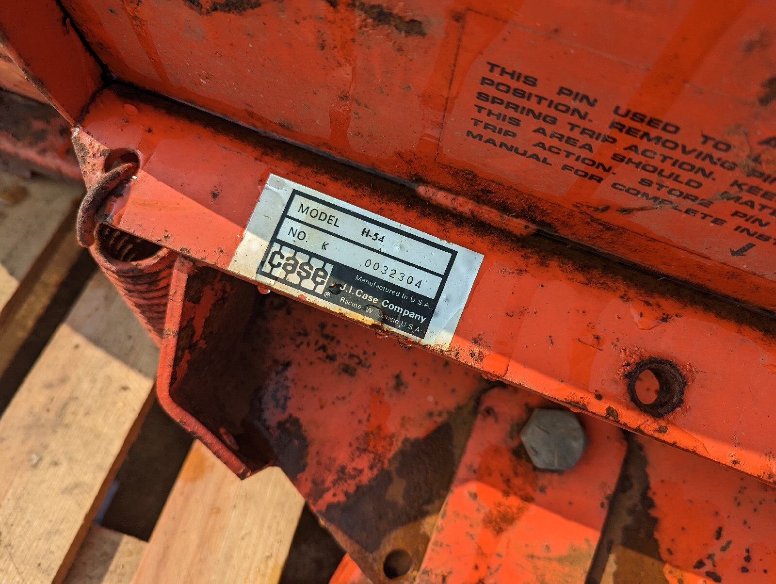 Case Ingersoll H54 Utility Blade attachment eBay