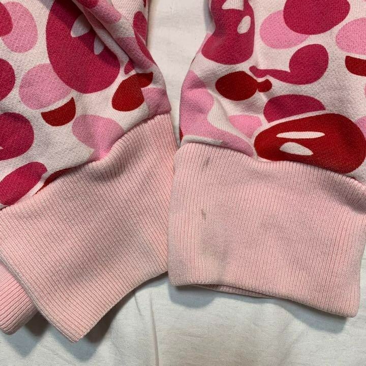 A BATHING APE Vintage Baby Milo Heart Design Zip Hoodie Parker