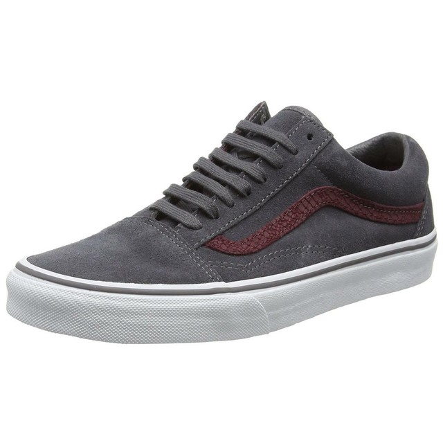 Vans Old Skool Unisex Gray Port Royal Shoes For Sale Online