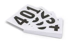 Thick Paper Race Numbers - Sports - Athletics - Running - Jump - Throw