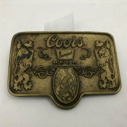 Vintage Brass Coors Banquet Beer Beer 