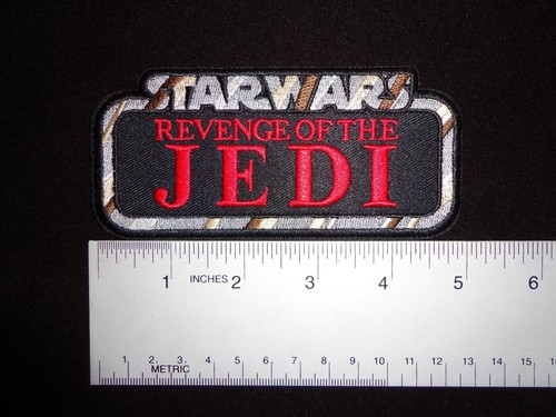 Hasbro Kenner STAR WARS "REVENGE of the JEDI" Vintage style logo 5" patch GLOBAL - Picture 7 of 10