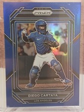 2023 Prizm Baseball Base Blue #3 Diego Cartaya 46 /149 - Los Angeles Dodgers