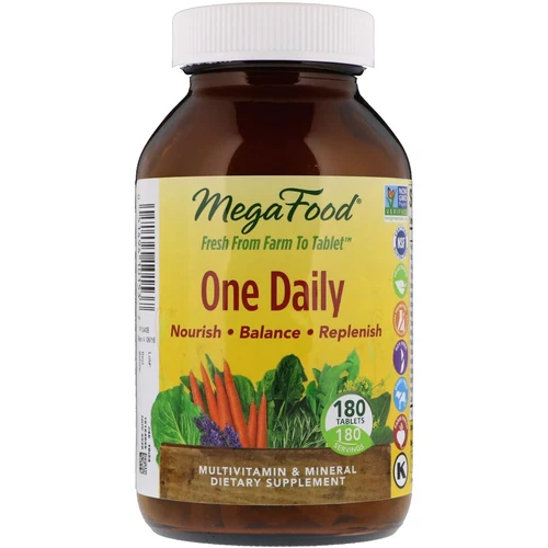 MegaFood, One Daily Multivitamin, 180 Tablets - Picture 1 of 2