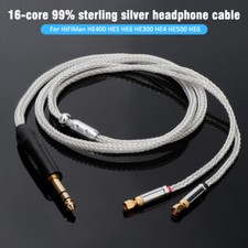 16Core Pure Silver Wire Audio Headphone Cable for HiFiMan HE300/400/500 HE4/5/6