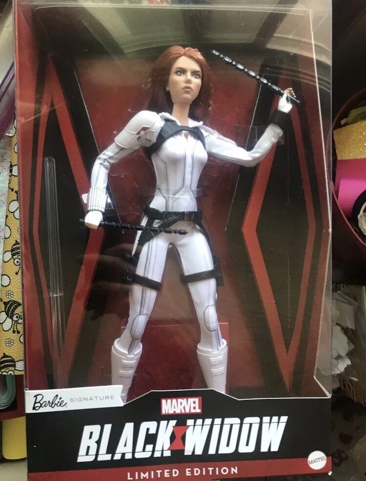 Marvel Studios Black Widow Barbie Doll Poseable with Red Hair