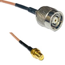 RG316 RP-TNC MALE to RP-SMA FEMALE RF Cable Rapid-SHIP LOT