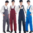 New Men Women Workwear Coverall Overalls Pant Suspenders Bib Boilersuit Jumpsuit