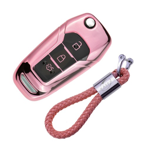 3 Button Flip Key Fob Holder for Ford 2018 F150 F250 Focus 3 Escort S-MAX Fusion - Picture 11 of 16