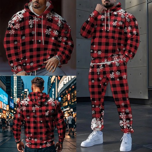 Dress Smartly Men's Casual Hoodie with Coordinating Pants in Unique Design - Picture 2 of 54