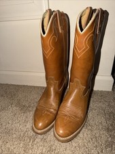 Vintage Dingo Campus Boots Mens Size 7D Honey Brown Marbled USA Made 5907