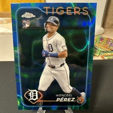 2024 Topps Chrome Update Wenceel Perez #/125 Blue Green Lava Lamp Refractor RC