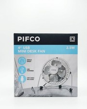 Image of Portable Desktop Cooling Desk Laptop USB Fan Super Silent 4" Pifco USB Mini Fan