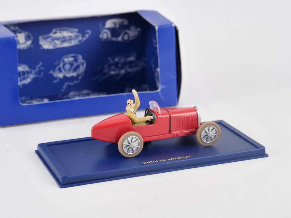 In Auto Tintin 1/43 La Macchina Di Bobby Smiles Di Tintin In America - Immagine 2 di 4