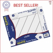 UCreate Poster Board, White, 11" x 14", 5 Sheet Pack