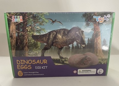 Dinosaur Eggs        Dig Kit     STEM     ToyK    12 Eggs    NEW IN BOX