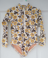 NWT J.Crew Crewcuts Floral Rash Guard Bathing Suit Girl's Size 3