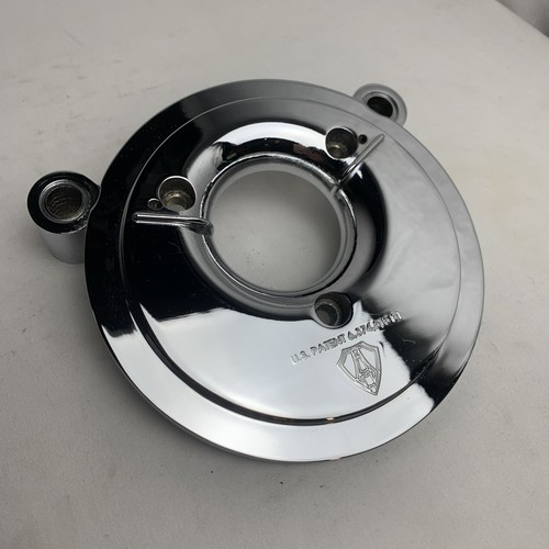 ARLEN NESS FOR HARLEY BIG SUCKER M-8 CHROME AIR CLEANER BACKING PLATE 18-505-1
