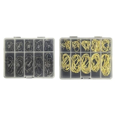 70/100pcs Eyed Fish Hook Metal Circles Hook Fishing Accessories Corrosions
