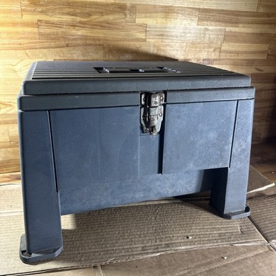 Vintage Stack-on Step Stool Tool Chest Grey 19.5” X 13” X 14” Made
