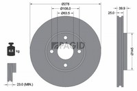 2X Pagid Bremsscheibe InnenbelüFtet Ø278Mm FüR Ford Ecosport