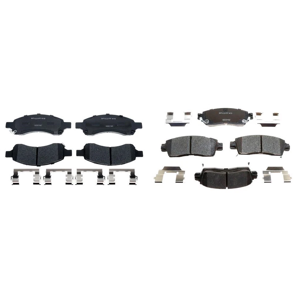 For 2017 2016 2015-2008 Buick Enclave Front & Rear R-Line Ceramic Brake Pads - Image 4 of 4