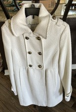 American Rag Cie Woman’s Dress Coat Mid Length Medium- Cream Color