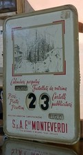 Calendario Perpetuo Pubblicitario Vintage F.lli Monteverdi