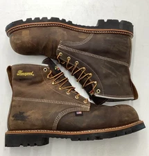 Thorogood 804-4148 Men's 6" Leather WP Comp Safety Toe Work Boot Brown Size 15 D