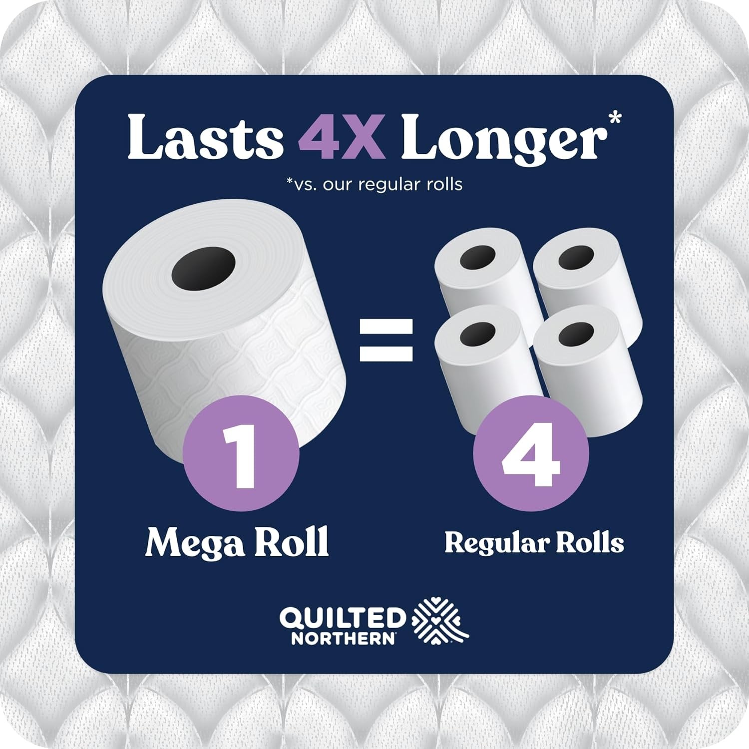 6 Mega Rolls Quilted Northern Ultra Plush Toilet Paper