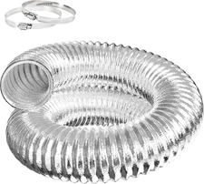Infinipower Dryer Vent Hose, Flexible 4 Inch Aluminum Ducting, Heavy Duty Three-