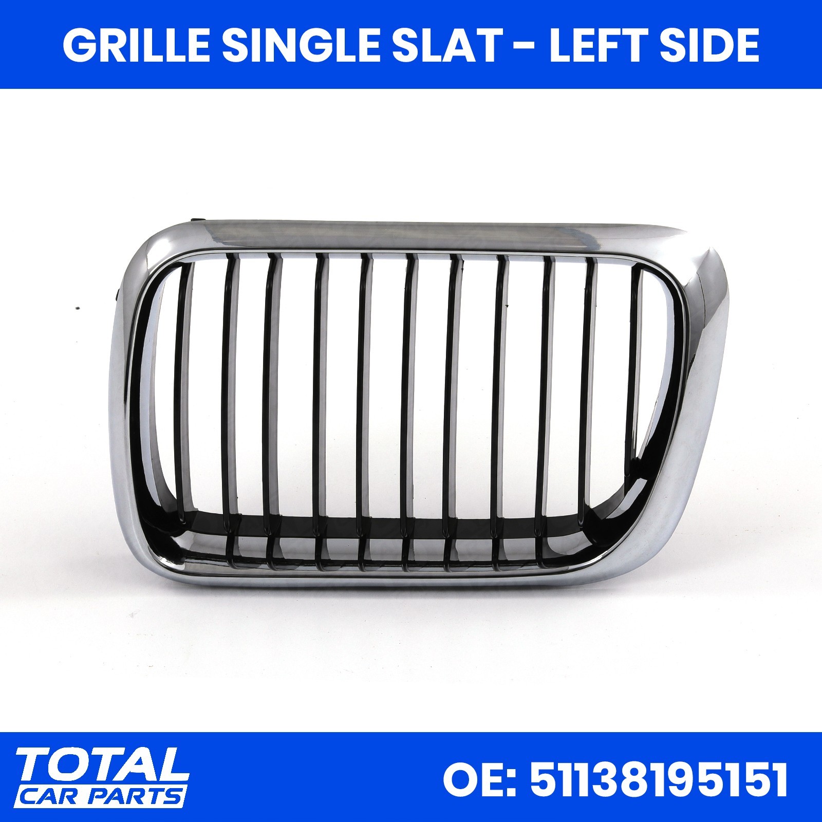 LEFT BLACK KIDNEY GRILLE REPAIR FOR BMW M3 COUPE E36 LCI 1996-99 ALL TRIM LEVELS