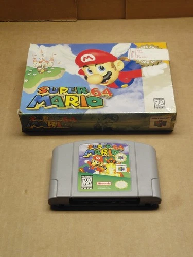 Super Mario 64 - Nintendo 64, 1999 Authentic - Box and Game Cartidge - No Manual