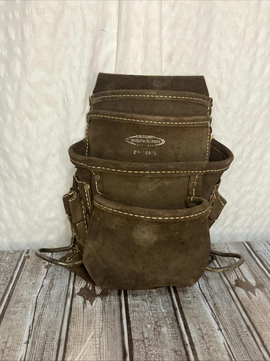 McGuire-Nicholas 526-CC Borsa Professionale Elettricista Marrone, Pelle conciata all'olio