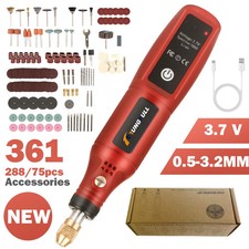 USB Rechargeable Cordless Engraving Pen Wireless Electric Drill Rotary Toolv