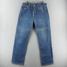 Vintage Levis Jeans Mens 35x34 Fits 32x30 501 XX Shrink to Fit 90s Made in USA