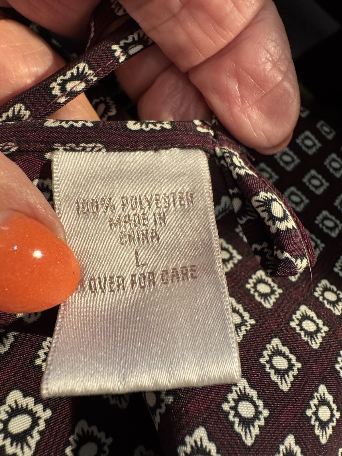 Signature Expressions Short Robe & Nightgown Peignoir Set Brown White Large