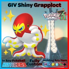 ✨ Shiny Grapploct 6IV ✨ Mega Dimension Pokemon Legends ZA Ready 🚀 Fast 🚀