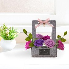 Mothers Day Crafts for Children Flower Basket Making Material Kids