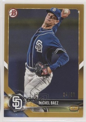 2018 Bowman Draft Gold 24/50 Michel Baez #BD-130 h3a
